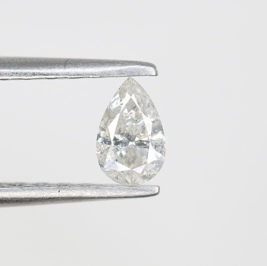 0.22 CT Pear Cut Natural White Loose Diamond – Ideal for Engagement Rings - JayKrishna Diamond