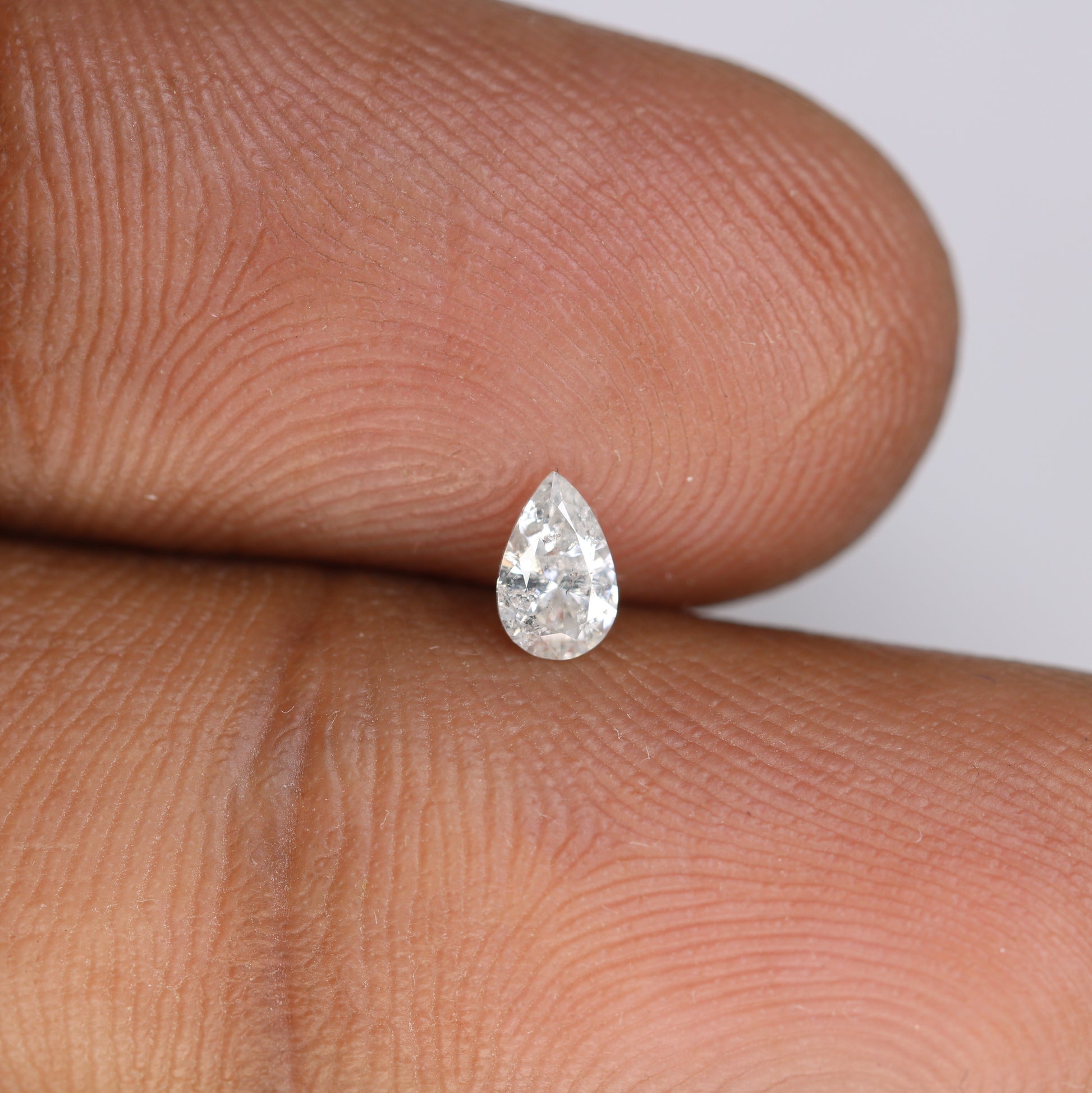 0.22 CT Pear Cut Natural White Loose Diamond – Ideal for Engagement Rings - JayKrishna Diamond