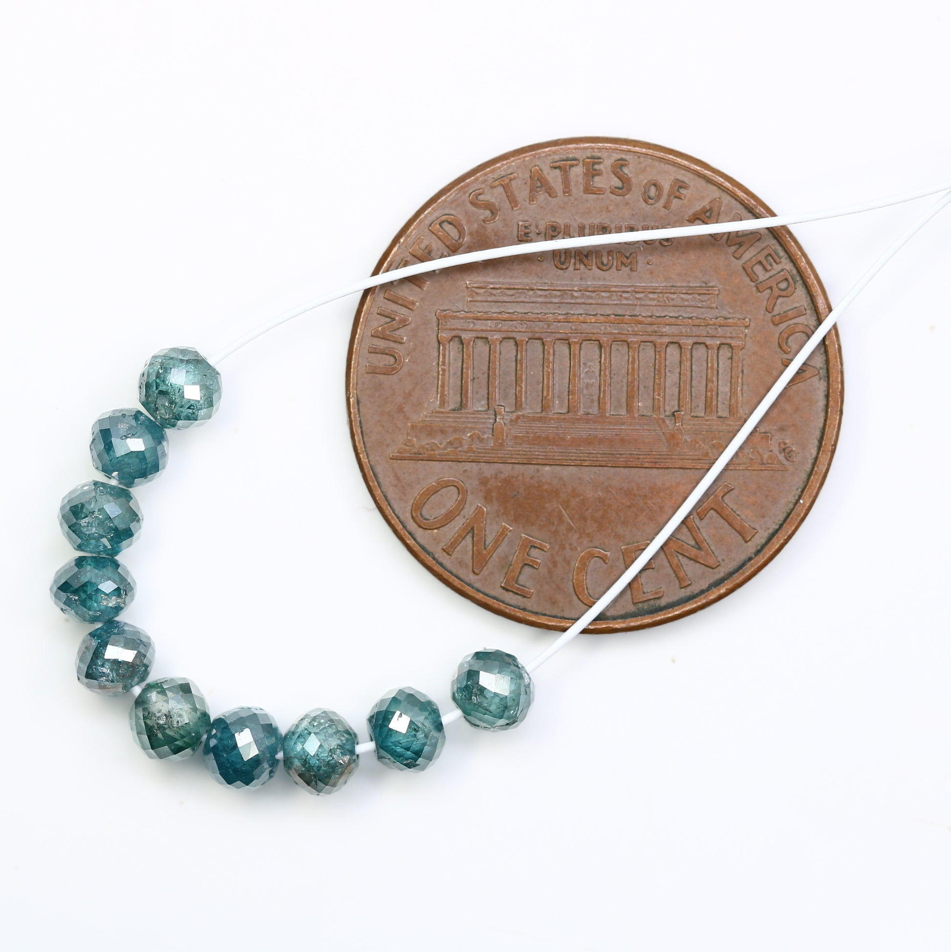 2.67 Carat Loose Round Beads Diamond Polished Blue Color Diamonds - JayKrishna Diamond
