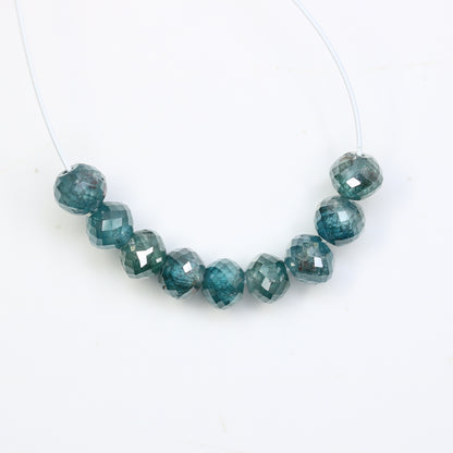2.25 Carat Blue Color Natural Loose Polished Diamond Beads For Diamond Necklace - JayKrishna Diamond