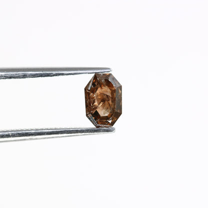 0.59 CT Dark Brown Emerald-Shaped Natural Diamond – Bold Loose Gem for Statement Rings - JayKrishna Diamond