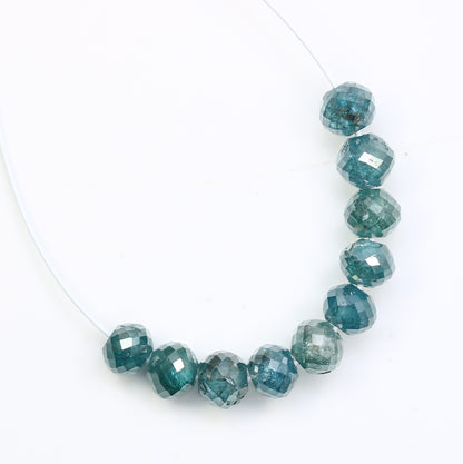 2.22 Carat Loose Blue Color Polished Diamond Beads For Diamond Necklace - JayKrishna Diamond