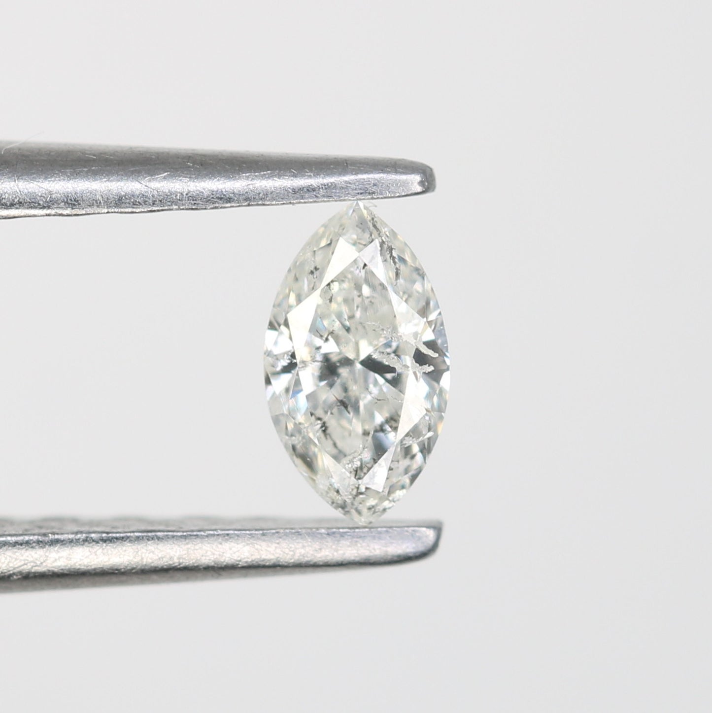 0.17 CT Marquise Shape White Salt and Pepper Loose Diamond - Perfect for Engagement Rings, Necklaces, Earrings, and Custom Jewelry - JayKrishna Diamond