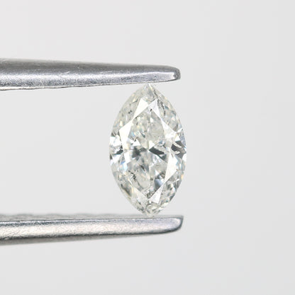 0.17 CT Marquise Shape White Salt and Pepper Loose Diamond - Perfect for Engagement Rings, Necklaces, Earrings, and Custom Jewelry - JayKrishna Diamond
