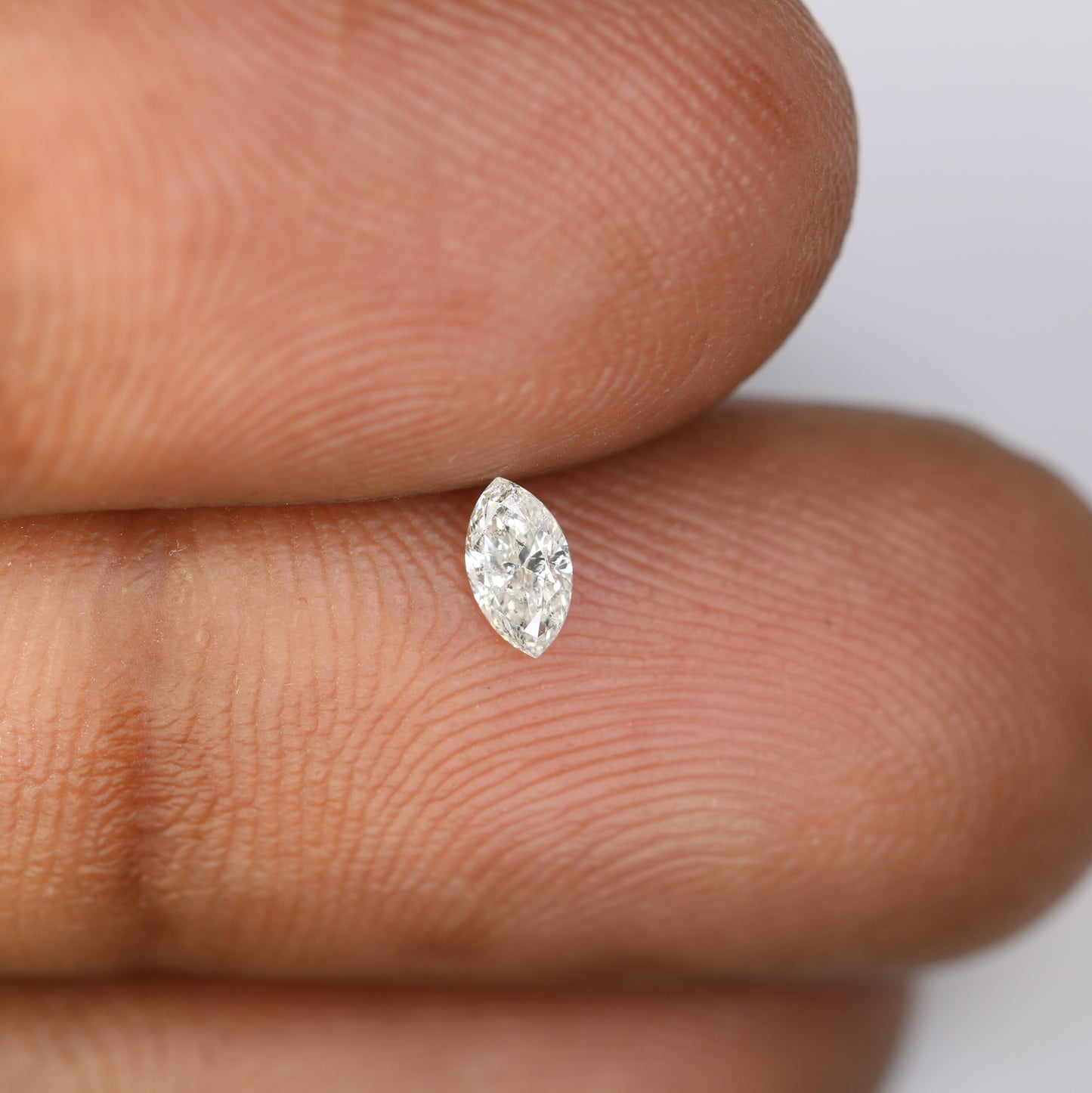 0.17 CT Marquise Shape White Salt and Pepper Loose Diamond - Perfect for Engagement Rings, Necklaces, Earrings, and Custom Jewelry - JayKrishna Diamond