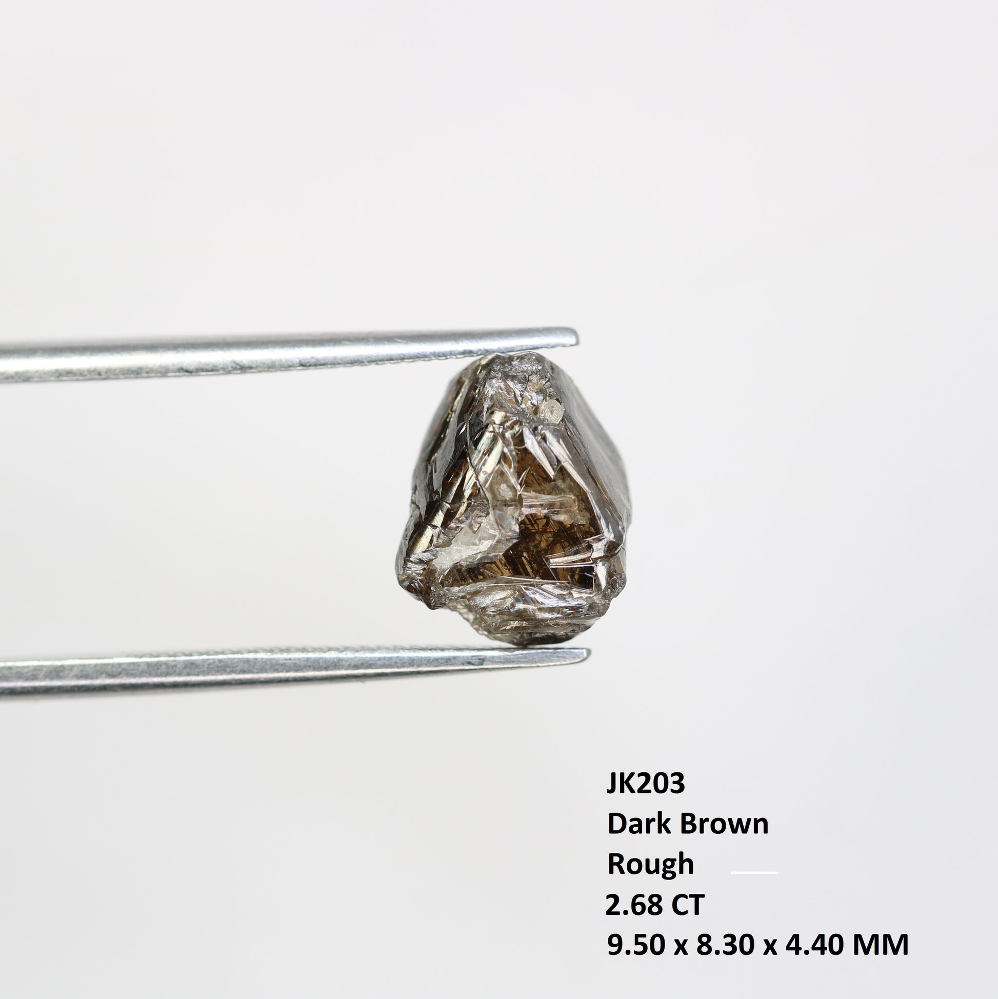 2.68 CT Dark Brown Rough Raw Uncut Diamond For Engagement Ring - JayKrishna Diamond