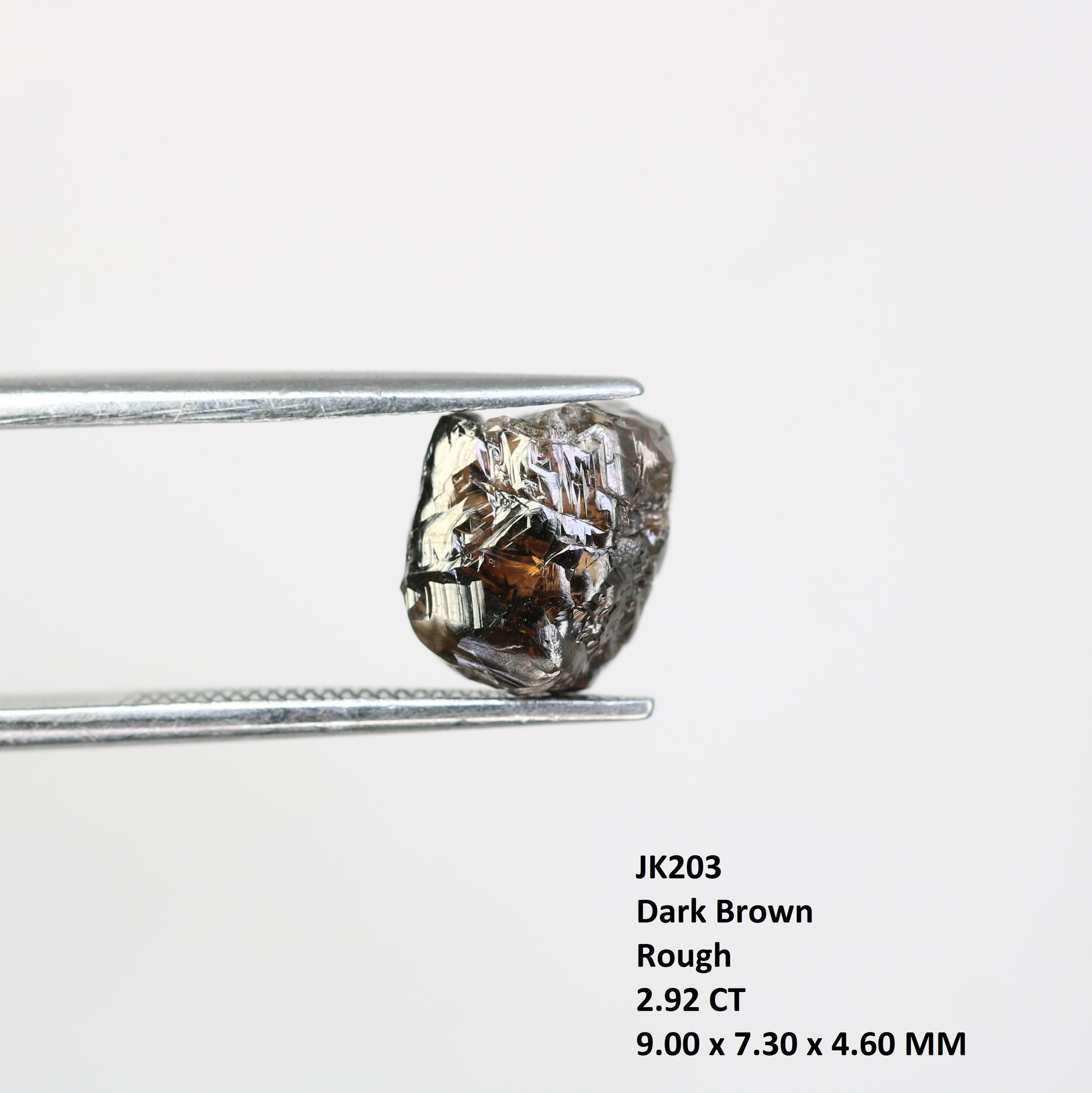 2.92 CT Rough Dark Brown Raw Uncut Diamond For Engagement Ring - JayKrishna Diamond