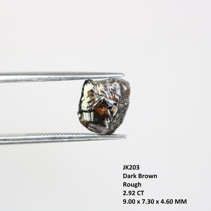2.92 CT Rough Dark Brown Raw Uncut Diamond For Engagement Ring - JayKrishna Diamond