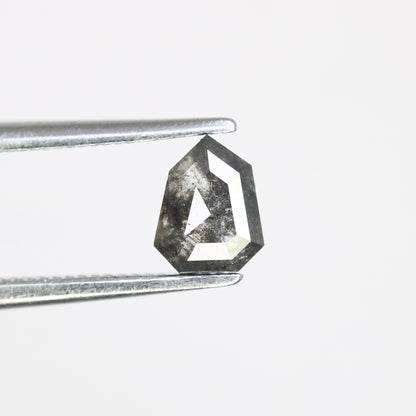0.52 Carat Shield Shaped Salt And Pepper 5.80 MM Diamond For Galaxy Ring - JayKrishna Diamond
