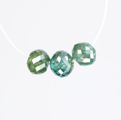 1.20 Carat 3.7 To 3.9 MM Green Color Polished Loose Beads Diamonds For Diamond Pendant - JayKrishna Diamond