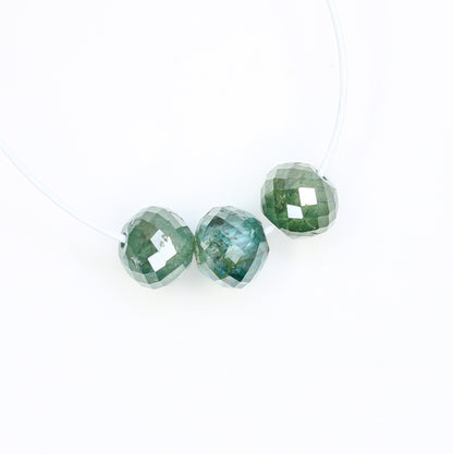 1.20 Carat 3.7 To 3.9 MM Green Color Polished Loose Beads Diamonds For Diamond Pendant - JayKrishna Diamond
