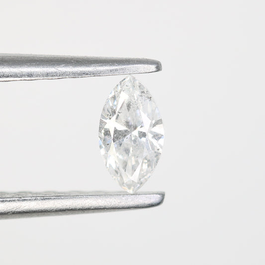 0.18 CT Marquise Cut White Salt and Pepper Loose Natural Diamond - Ideal for Engagement Rings, Necklaces, Earrings, and Custom Jewelry - JayKrishna Diamond