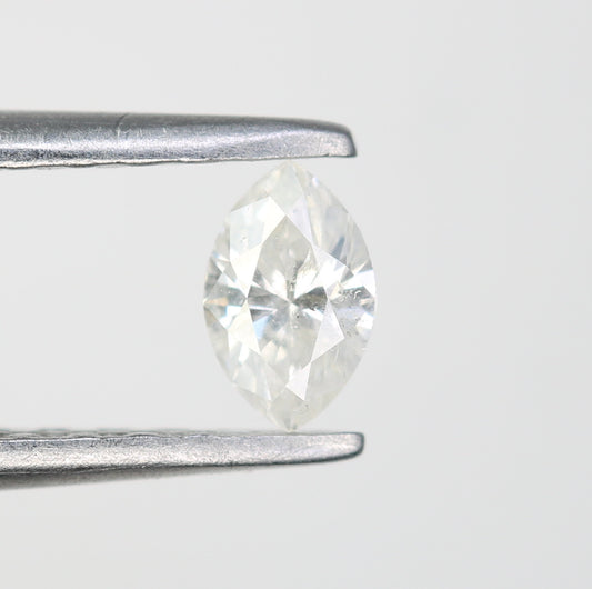 0.19 CT Marquise Shape Salt and Pepper Natural Diamond - Ideal for Engagement Rings, Necklaces, Promise Rings, Earrings, and Anniversary Gifts - JayKrishna Diamond