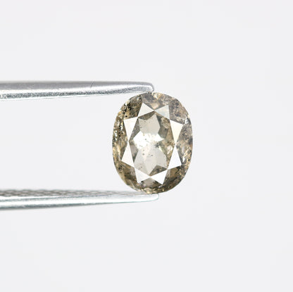 1.20 CT Loose Salt And Pepper Oval Shape Diamond For Wedding Ring - JayKrishna Diamond