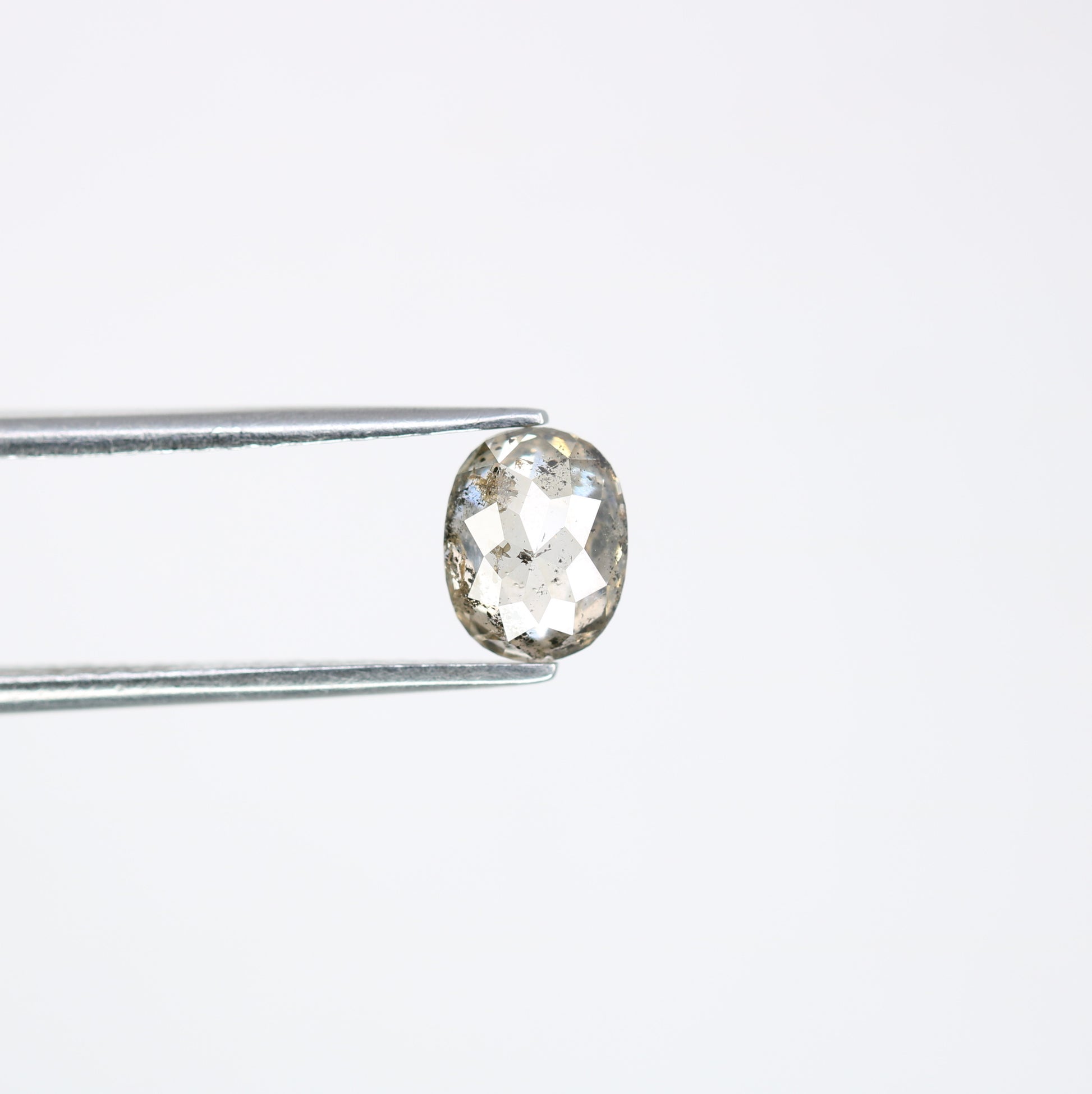 1.20 CT Loose Salt And Pepper Oval Shape Diamond For Wedding Ring - JayKrishna Diamond