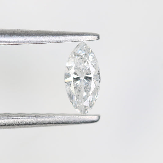 0.19 CT Marquise Cut Salt and Pepper Loose Diamond - Ideal for Engagement Rings, Necklaces, Promise Rings, Earrings, and Anniversary Gifts - JayKrishna Diamond