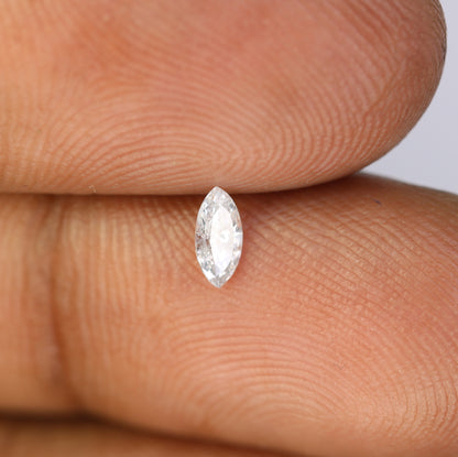 0.19 CT Marquise Cut Salt and Pepper Loose Diamond - Ideal for Engagement Rings, Necklaces, Promise Rings, Earrings, and Anniversary Gifts - JayKrishna Diamond