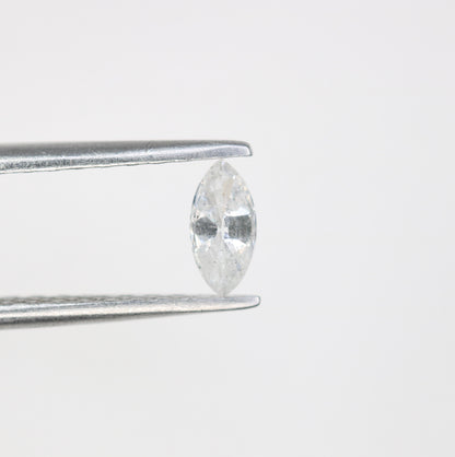 0.19 CT Marquise Cut Salt and Pepper Loose Diamond - Ideal for Engagement Rings, Necklaces, Promise Rings, Earrings, and Anniversary Gifts - JayKrishna Diamond