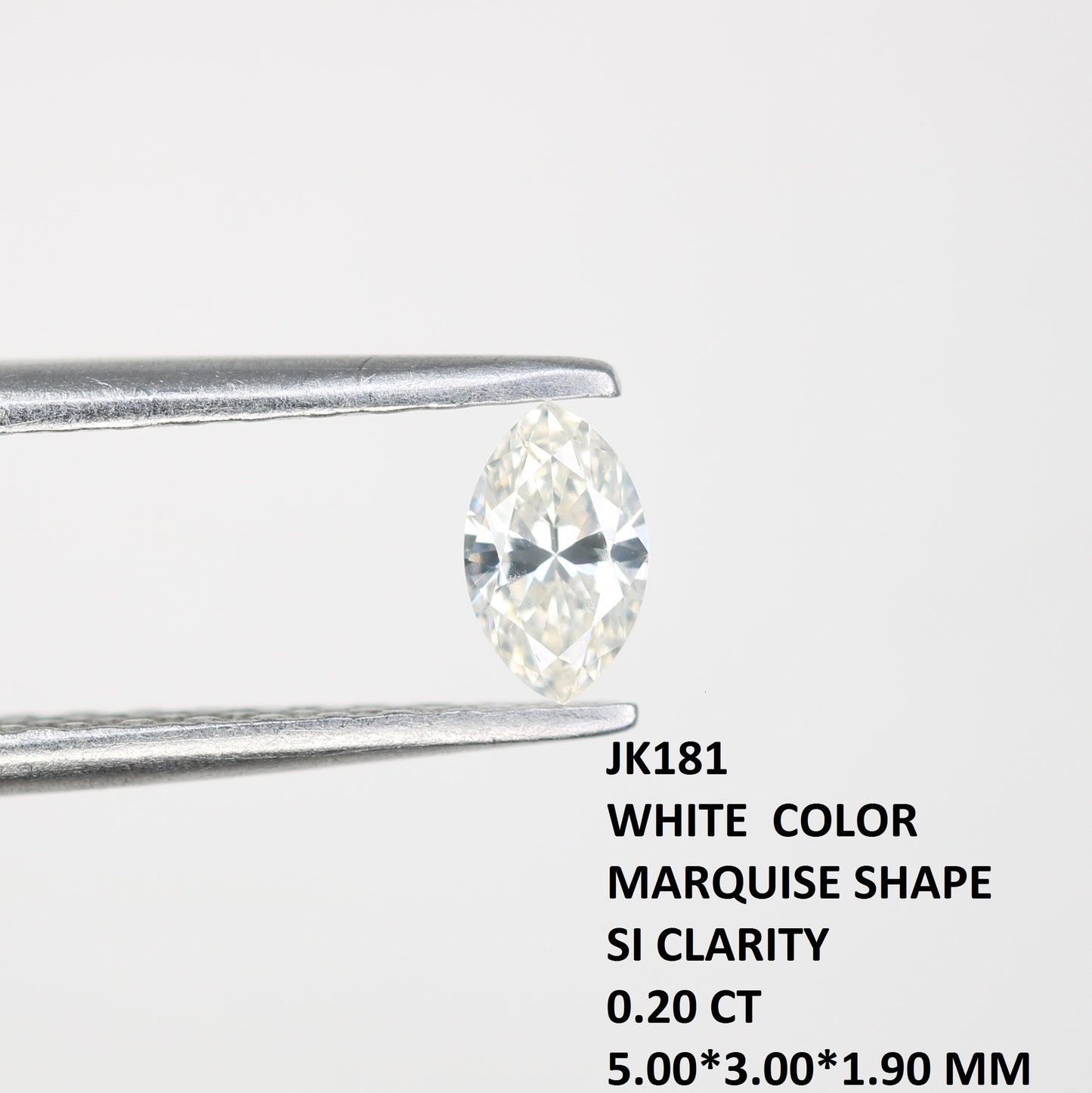 0.20 CT Salt and Pepper Marquise Shape Natural Diamond – Ideal for Engagement Rings, Necklaces, Promise Rings, Earrings & Anniversary Gifts - JayKrishna Diamond