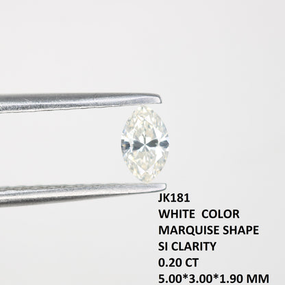 0.20 CT Salt and Pepper Marquise Shape Natural Diamond – Ideal for Engagement Rings, Necklaces, Promise Rings, Earrings & Anniversary Gifts - JayKrishna Diamond