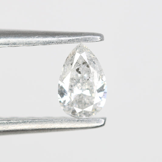 0.17 CT Pear Shape Salt and Pepper Loose Diamond for Engagement Rings, Custom Jewelry, and Stylish Bracelets - JayKrishna Diamond