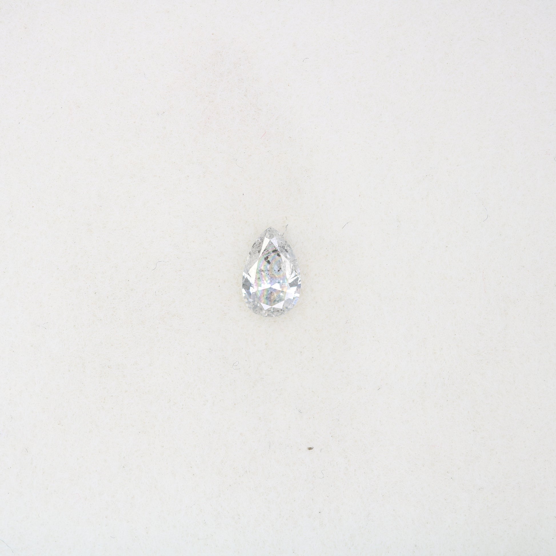 0.17 CT Pear Shape Salt and Pepper Loose Diamond for Engagement Rings, Custom Jewelry, and Stylish Bracelets - JayKrishna Diamond
