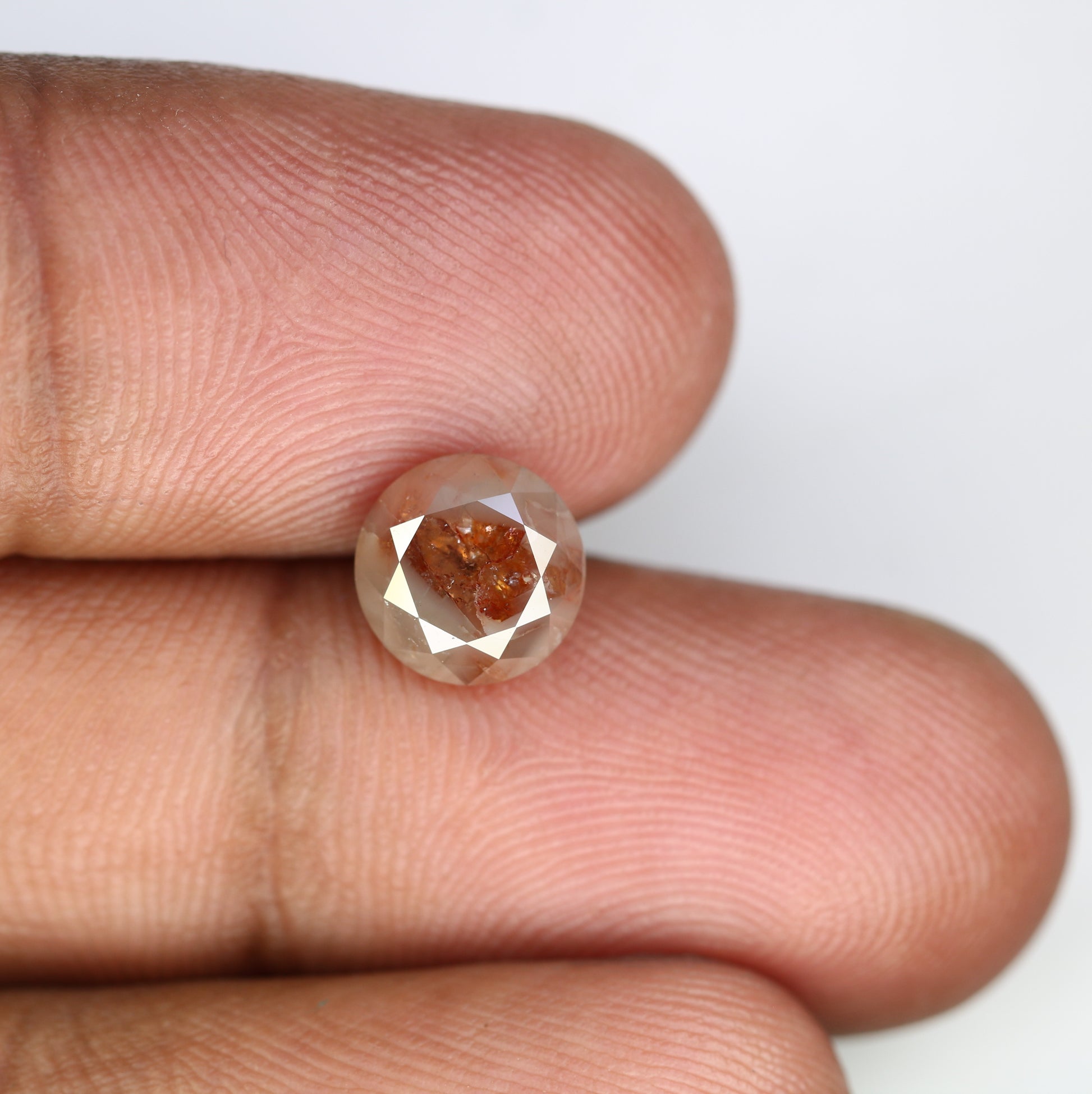 2.90 CT 8.20 MM Round Brilliant Cut Fancy Red Diamond For Engagement Ring with Certification - JayKrishna Diamond