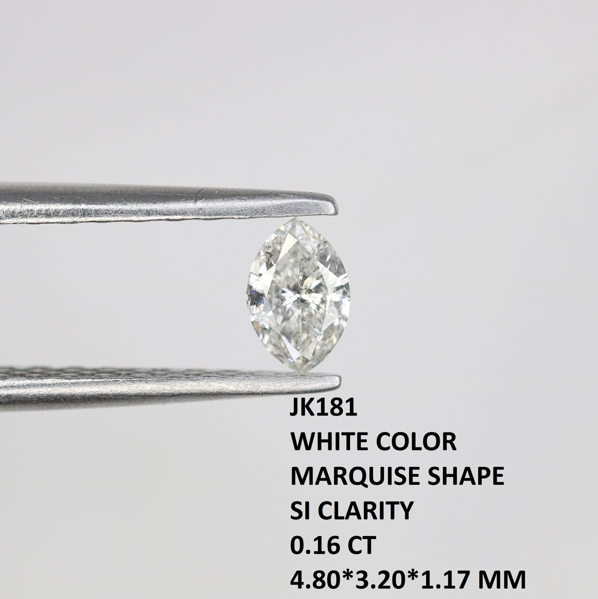 0.16 CT Marquise Cut White Natural Loose Diamond - Ideal for Engagement Rings & Fine Jewelry - JayKrishna Diamond