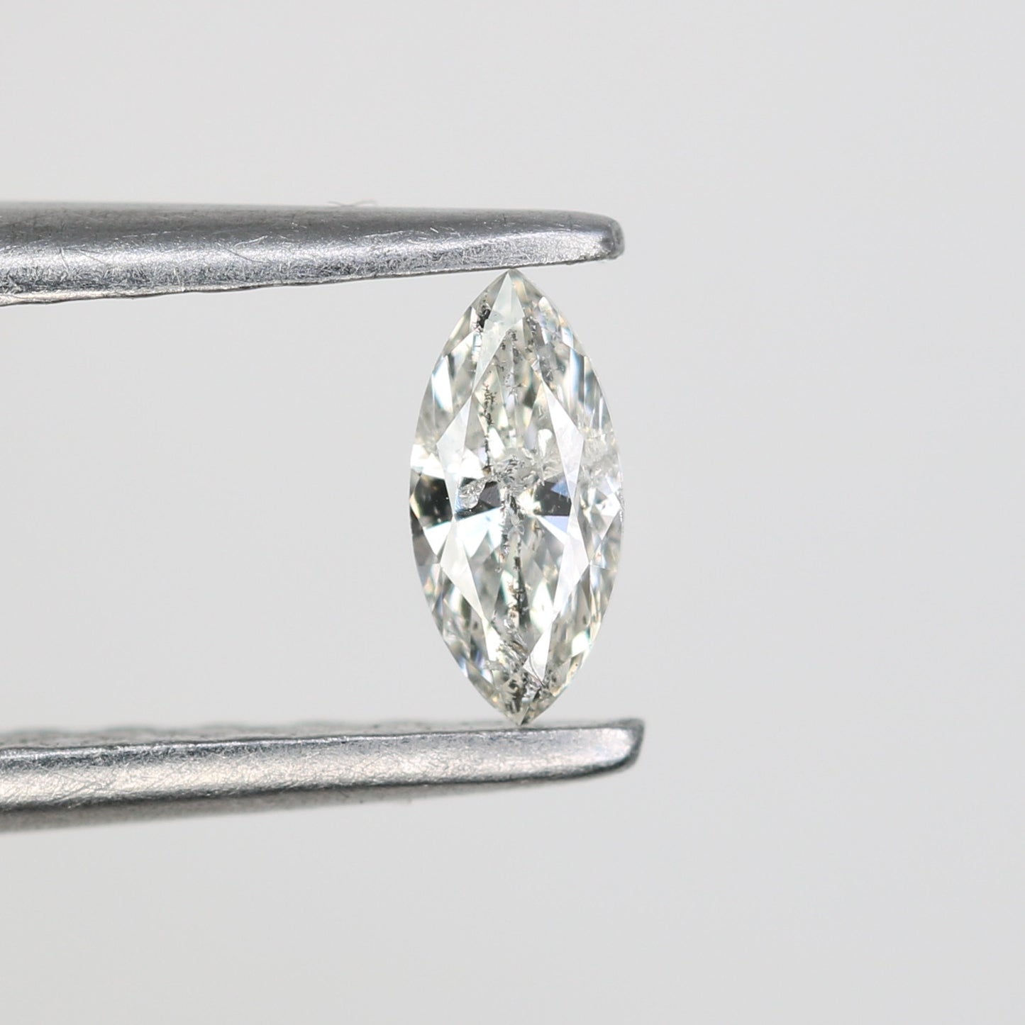 0.15 CT Marquise Shape Salt and Pepper Natural Diamond – Ideal for Engagement Rings and Custom Jewelry - JayKrishna Diamond