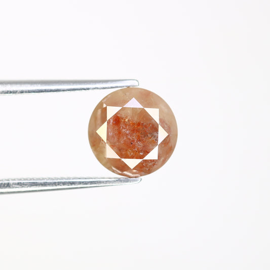 2.32 CT Fancy Red 7.60 MM Round Brilliant Cut Diamond For Statement Ring - JayKrishna Diamond