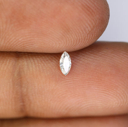 0.15 CT Marquise Shape Salt and Pepper Natural Diamond – Ideal for Engagement Rings and Custom Jewelry - JayKrishna Diamond