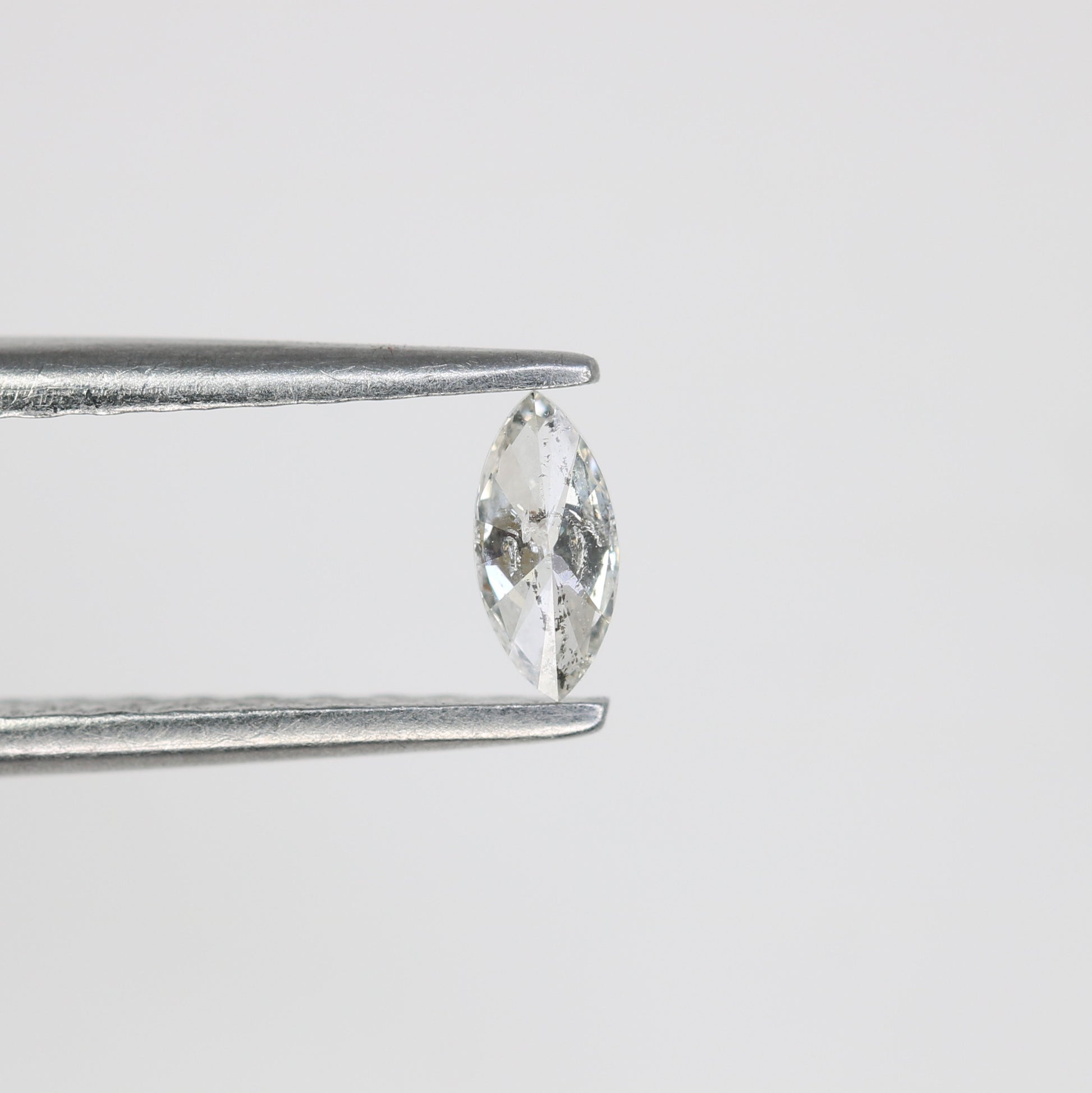 0.15 CT Marquise Shape Salt and Pepper Natural Diamond – Ideal for Engagement Rings and Custom Jewelry - JayKrishna Diamond