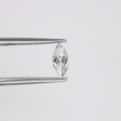 0.15 CT Marquise Shape Salt and Pepper Natural Diamond – Ideal for Engagement Rings and Custom Jewelry - JayKrishna Diamond