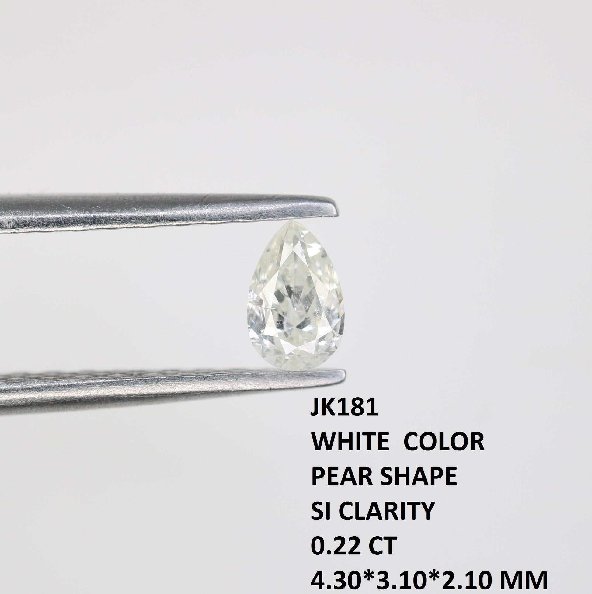 0.22 CT Pear Cut White Diamond – Perfect for Engagement Rings - JayKrishna Diamond
