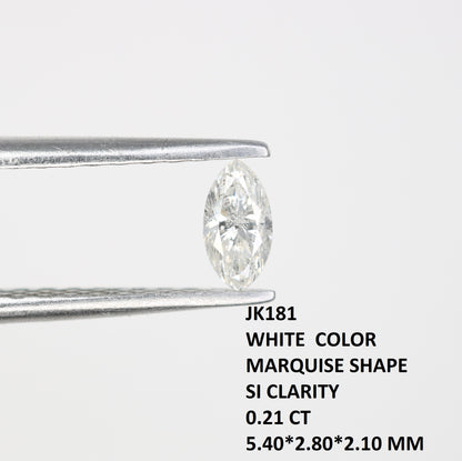 0.21 CT Marquise Cut White Natural Loose Diamond – Ideal for Engagement Rings - JayKrishna Diamond