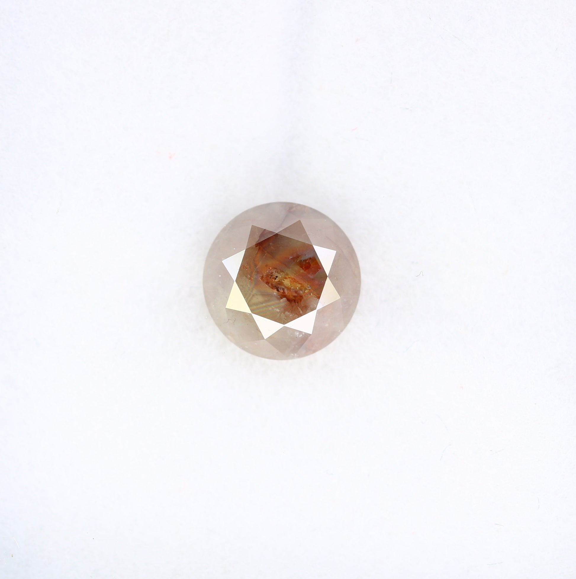 2.03 CT 7.50 MM Fancy Red Round Brilliant Cut Diamond For Promise Ring - JayKrishna Diamond