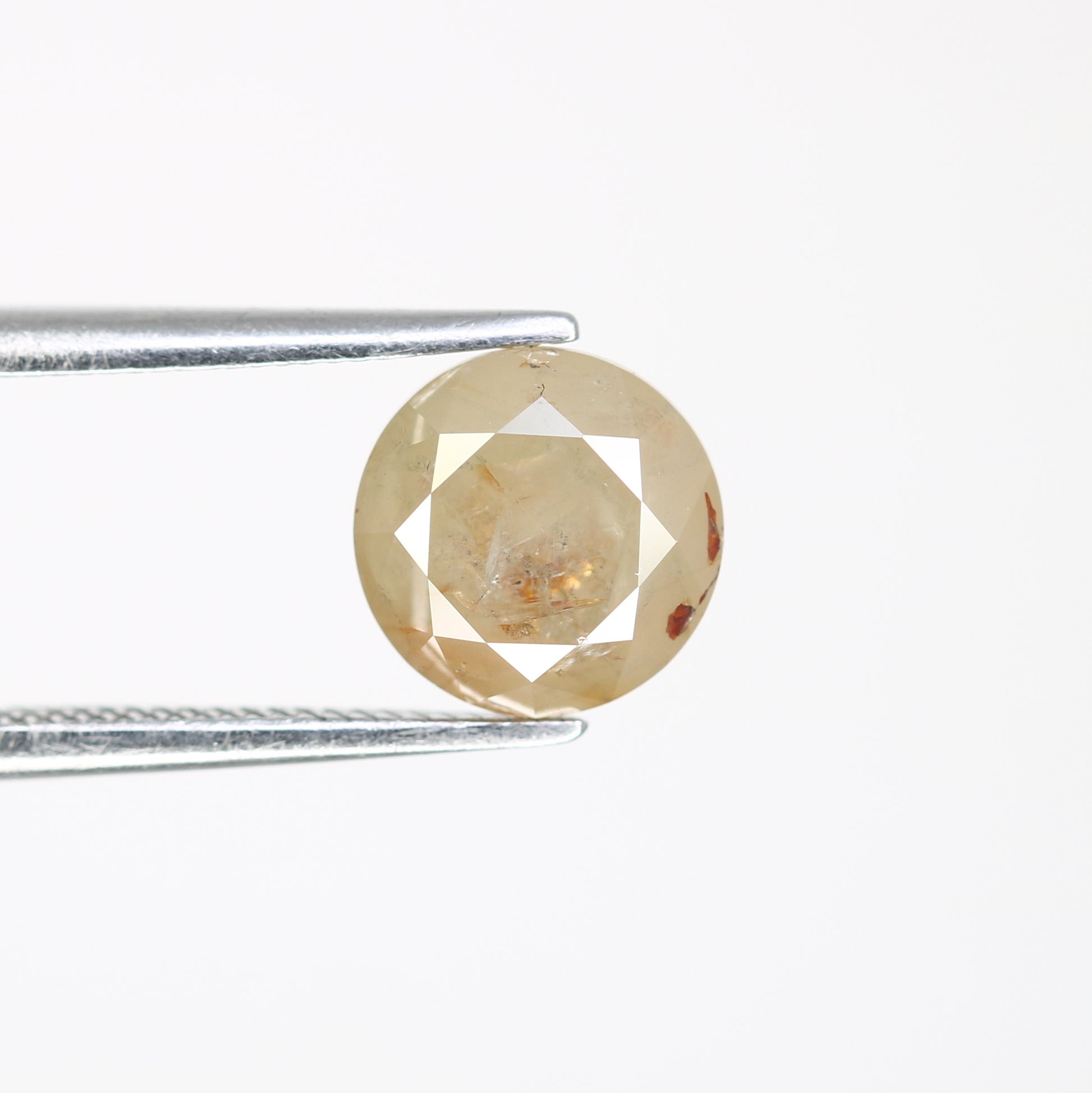 2.04 CT 7.40 MM Natural Grey Round Brilliant Cut Loose Diamond For Wedding Ring - JayKrishna Diamond