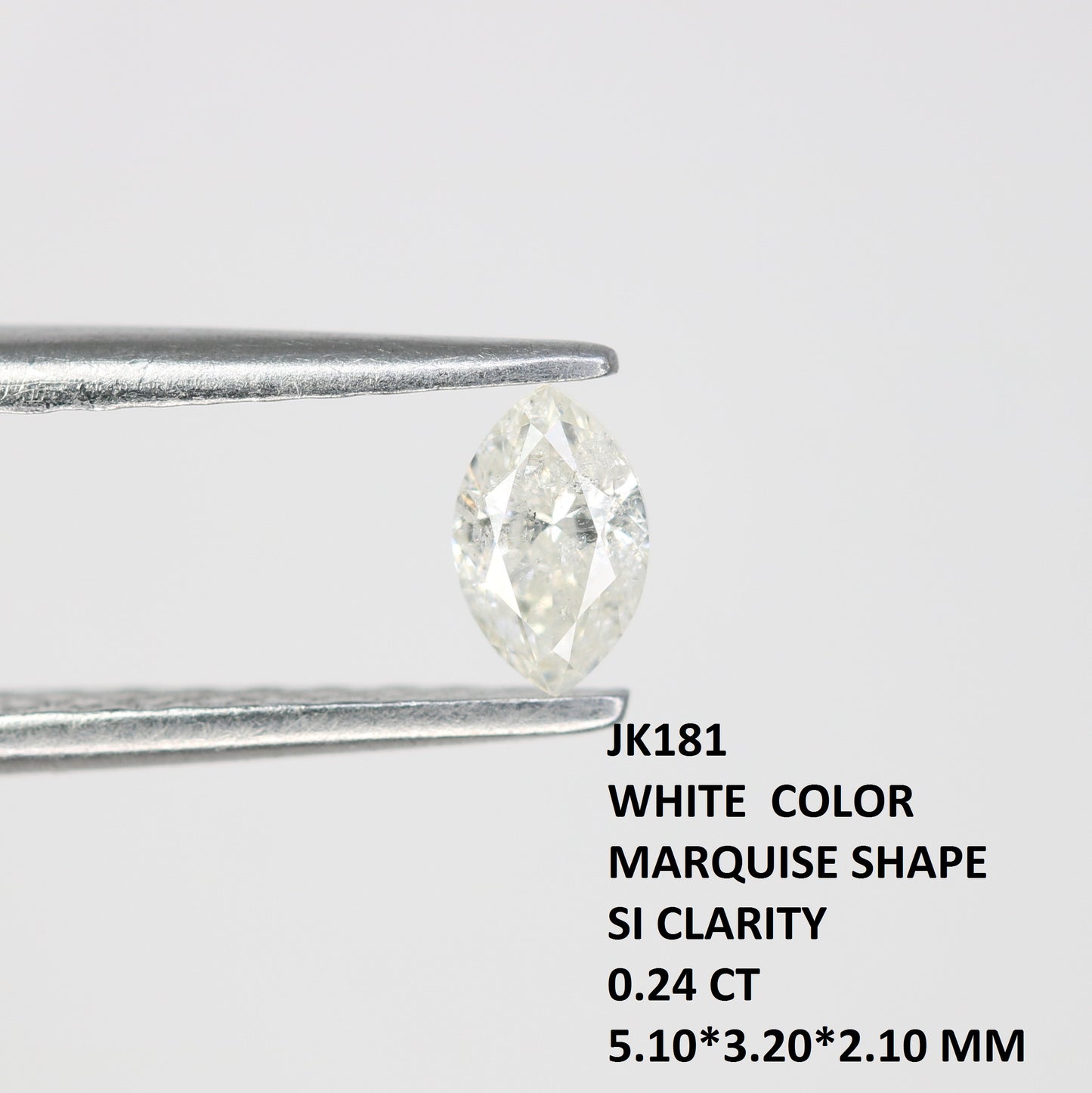 0.24 CT White Marquise Cut Loose Diamond – Ideal for Engagement Rings | Elegant Marquise Shape Diamond - JayKrishna Diamond