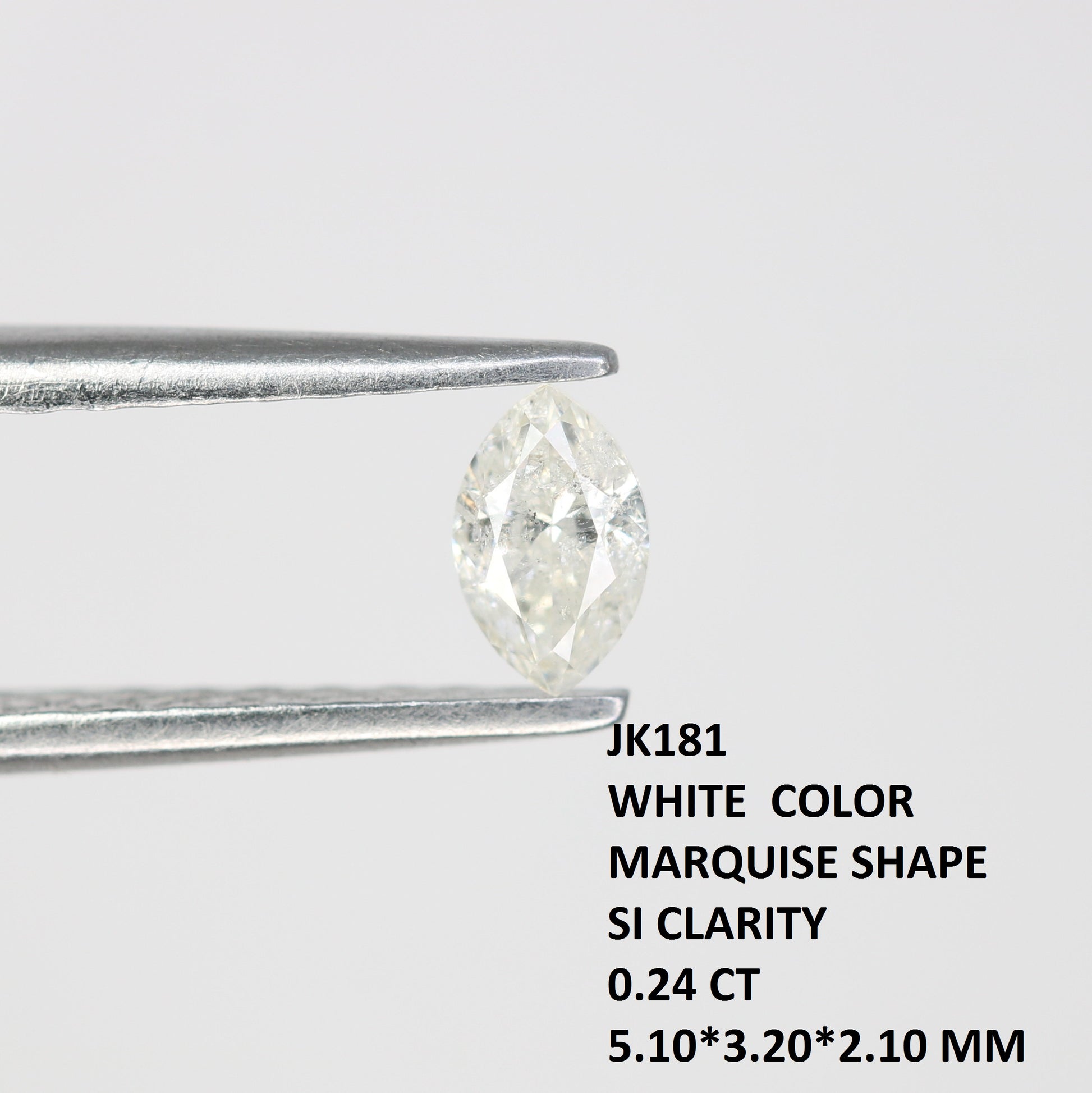 0.24 CT White Marquise Cut Loose Diamond – Ideal for Engagement Rings | Elegant Marquise Shape Diamond - JayKrishna Diamond