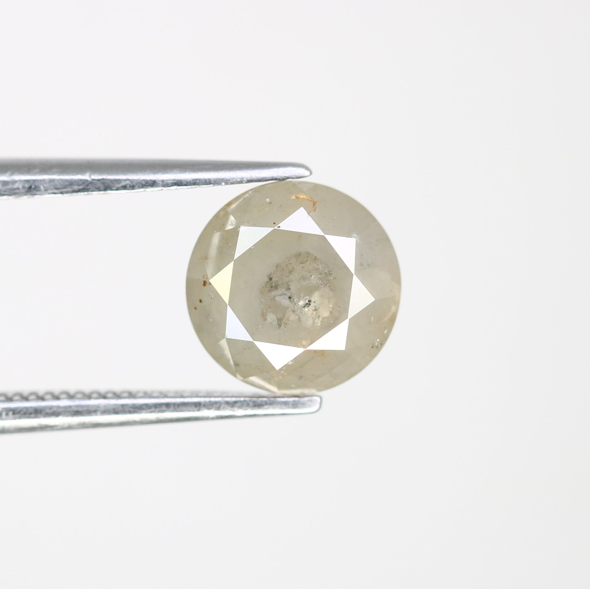 1.95 CT 7.20 MM Natural Grey Round Brilliant Cut Loose Diamond For Designer Ring - JayKrishna Diamond