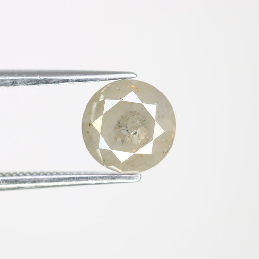 1.95 CT 7.20 MM Natural Grey Round Brilliant Cut Loose Diamond For Designer Ring - JayKrishna Diamond