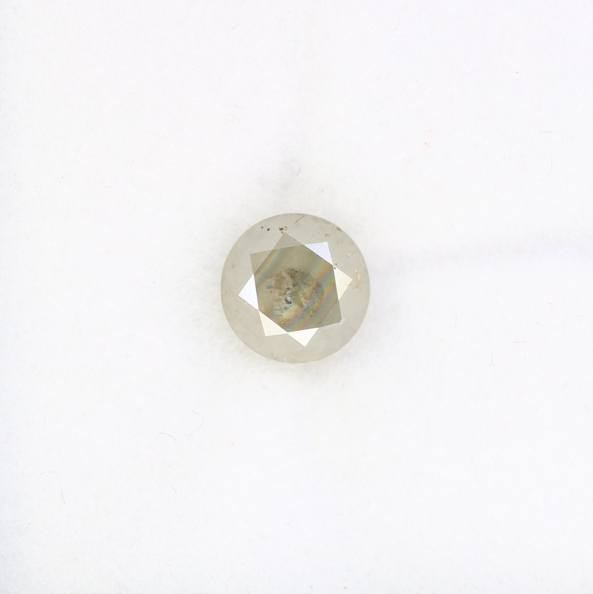 1.95 CT 7.20 MM Natural Grey Round Brilliant Cut Loose Diamond For Designer Ring - JayKrishna Diamond