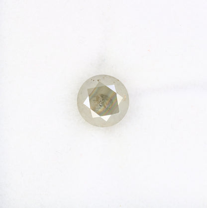 1.95 CT 7.20 MM Natural Grey Round Brilliant Cut Loose Diamond For Designer Ring - JayKrishna Diamond