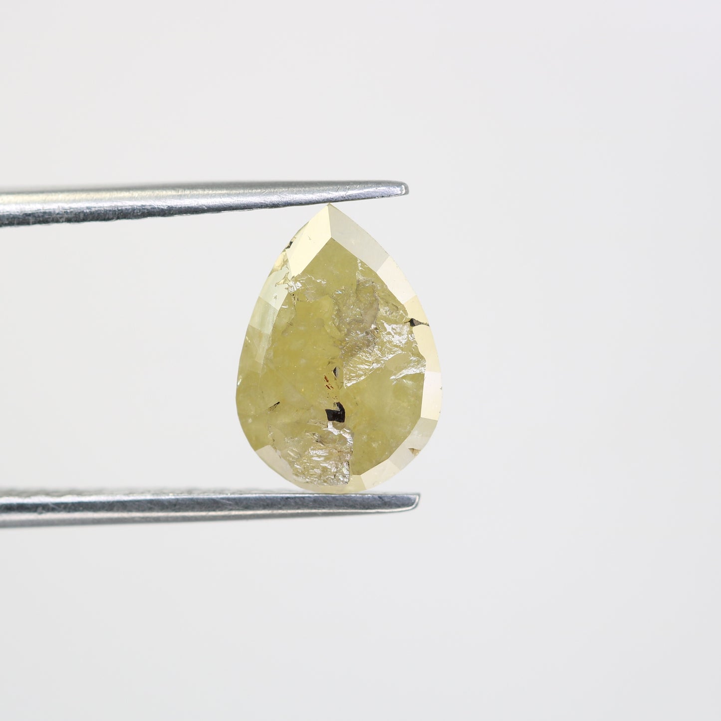 2.66 CT Light Green Pear Shape Diamond For Engagement Ring - JayKrishna Diamond