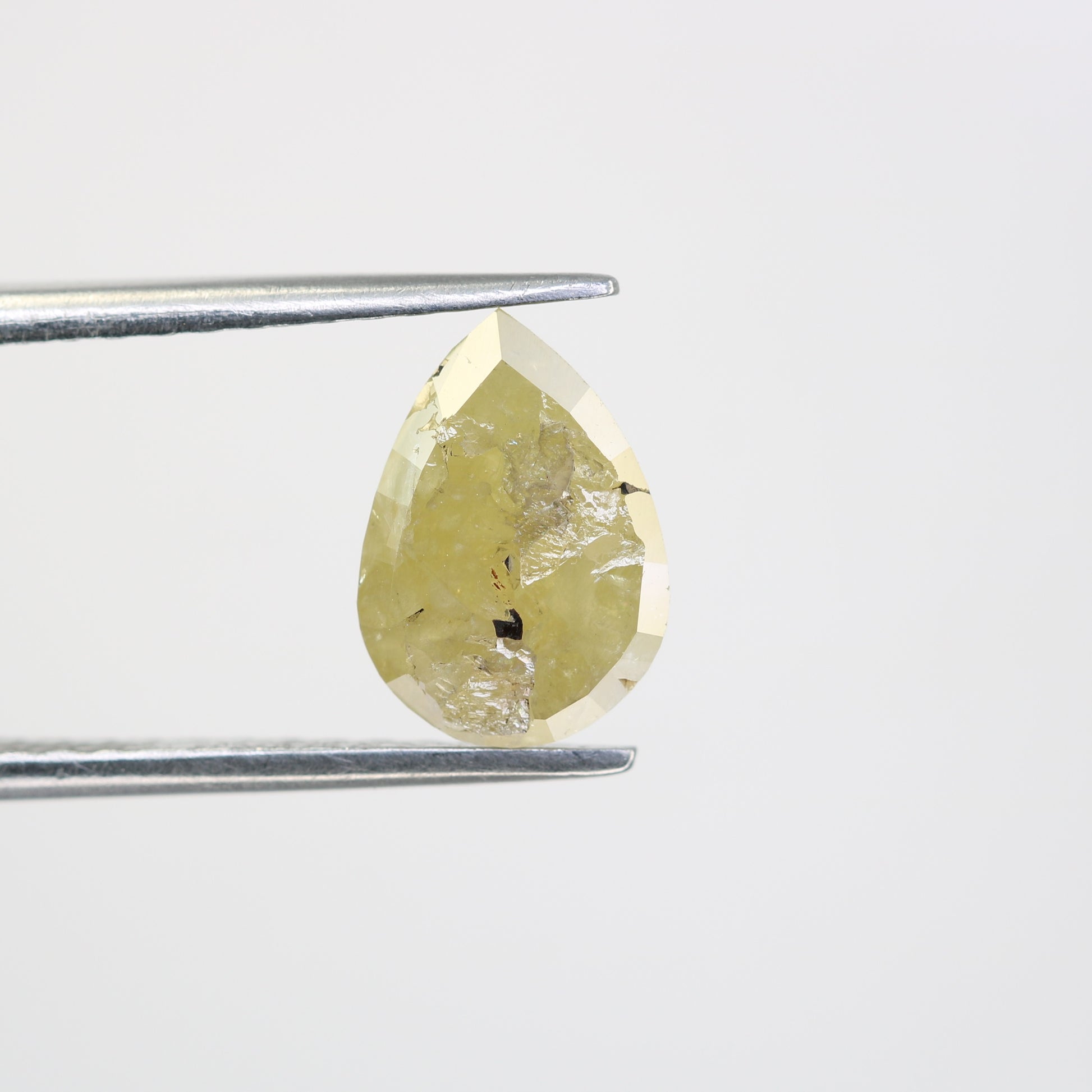 2.66 CT Light Green Pear Shape Diamond For Engagement Ring - JayKrishna Diamond