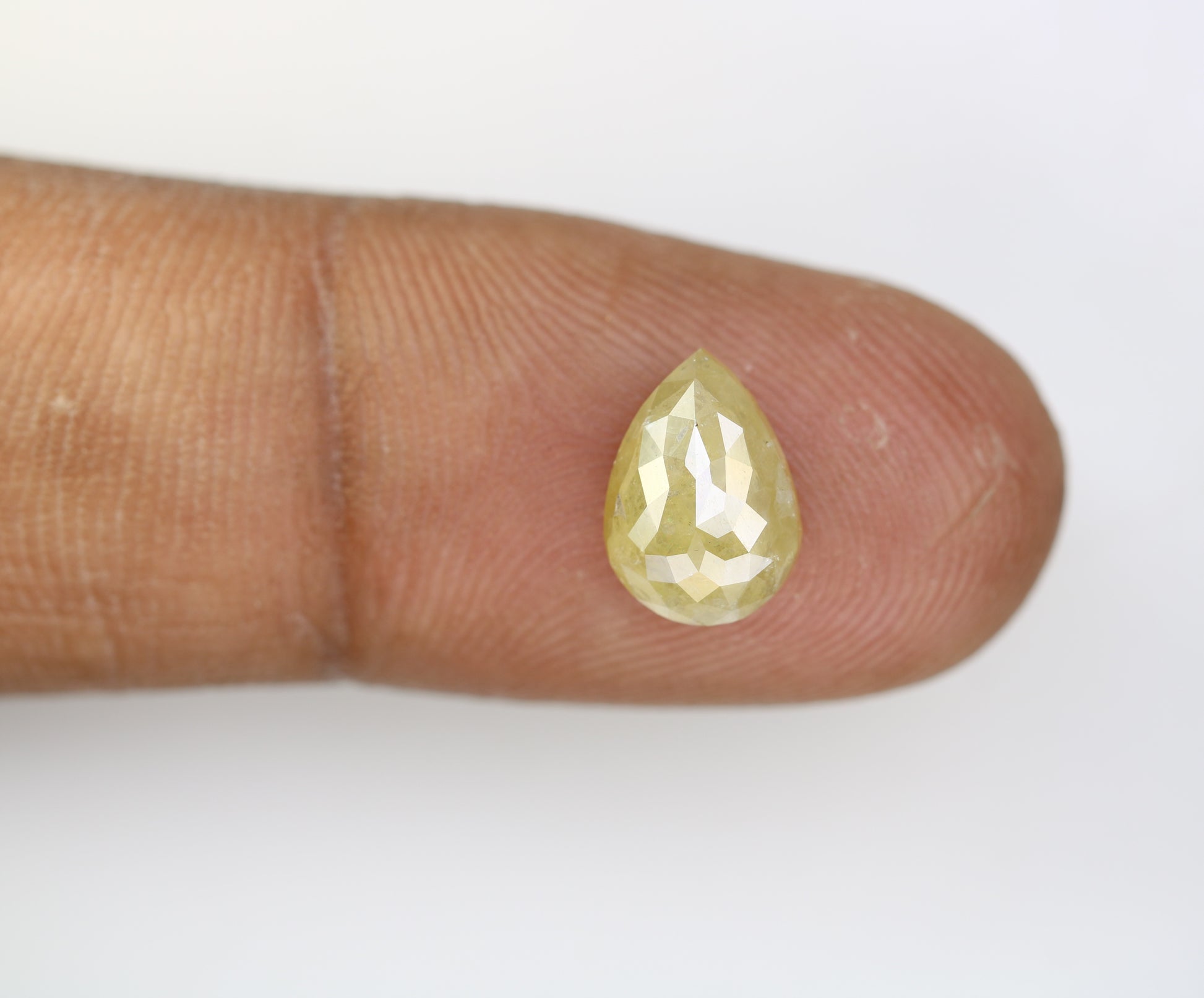 2.66 CT Light Green Pear Shape Diamond For Engagement Ring - JayKrishna Diamond