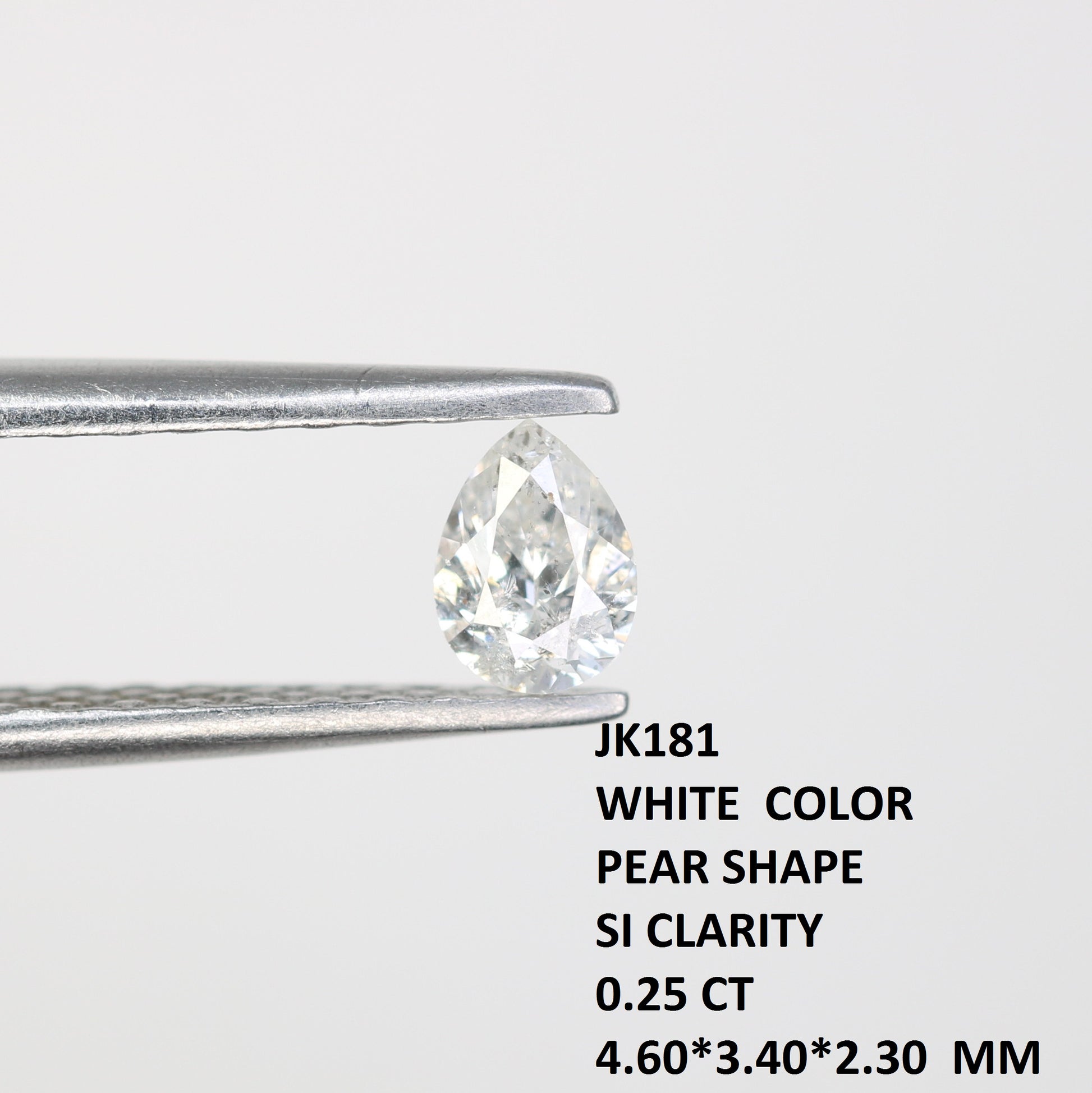 0.25 CT Pear Cut Natural Loose White Diamond – Perfect for Engagement Rings | Stunning Pear Shape Diamond - JayKrishna Diamond