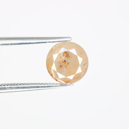 1.70 CT 7.00 MM Fancy Peach Color Round Brilliant Cut Diamond For Proposal Ring - JayKrishna Diamond