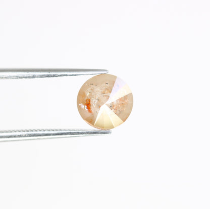 1.70 CT 7.00 MM Fancy Peach Color Round Brilliant Cut Diamond For Proposal Ring - JayKrishna Diamond