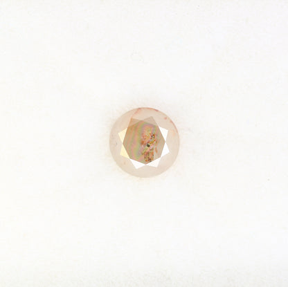 1.70 CT 7.00 MM Fancy Peach Color Round Brilliant Cut Diamond For Proposal Ring - JayKrishna Diamond
